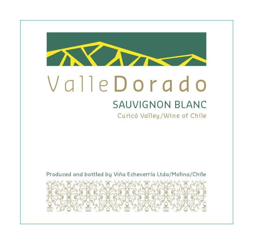 Echeverria Valle Dorado Sauvignon Blanc 2014 Front Label