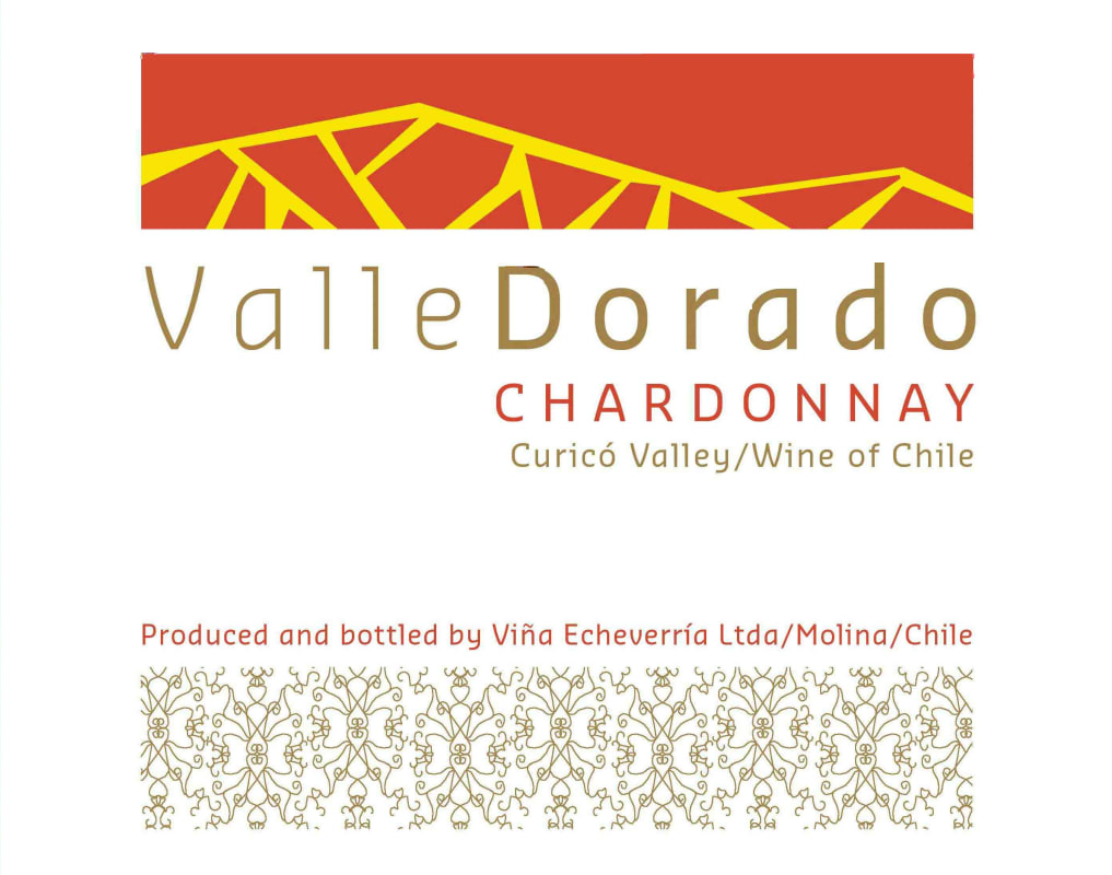 Echeverria Valle Dorado Chardonnay 2015 Front Label