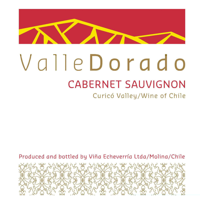Echeverria Valle Dorado Cabernet Sauvignon 2012 Front Label