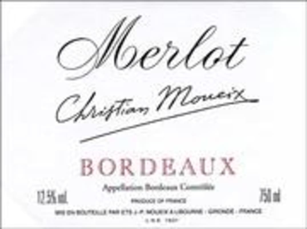 Christian Moueix Merlot 1996 Front Label