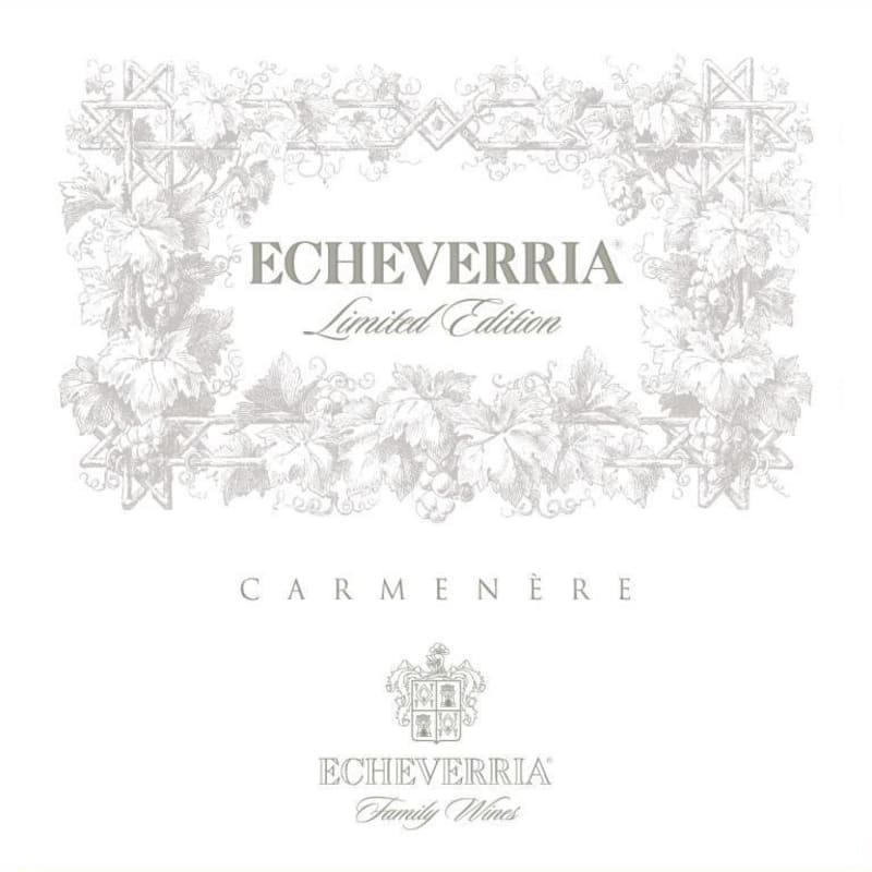 Echeverria Limited Edition Carmenere 2010 Front Label
