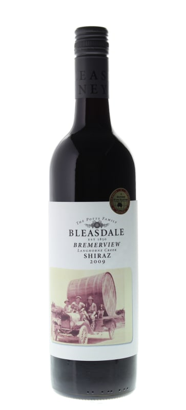 Bleasdale Bremerview Shiraz 2009 Front Bottle Shot