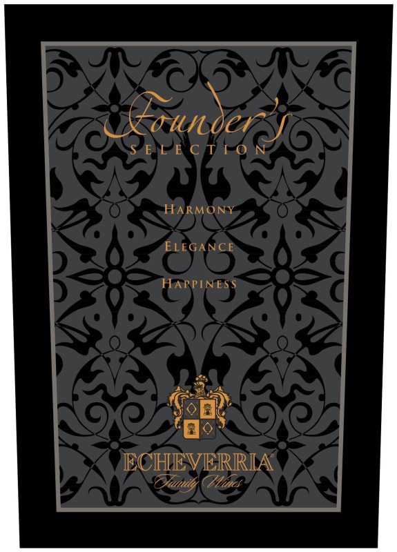 Echeverria Founder's Selection Cabernet Sauvignon 2009 Front Label
