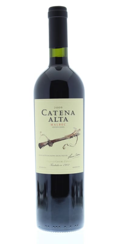 Catena Alta Malbec 2009 Front Bottle Shot