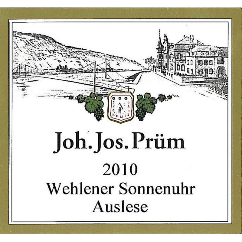 Joh. Jos. Prüm Wehlener Sonnenuhr Riesling Auslese 2010 Front Label