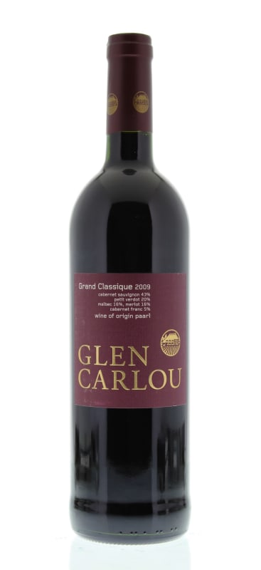 Glen Carlou Grand Classique 2009 Front Bottle Shot