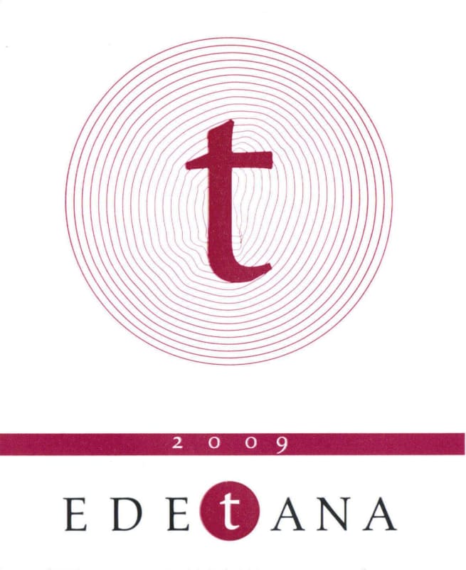 Bodegas Edetaria Edetana 2009 Front Label