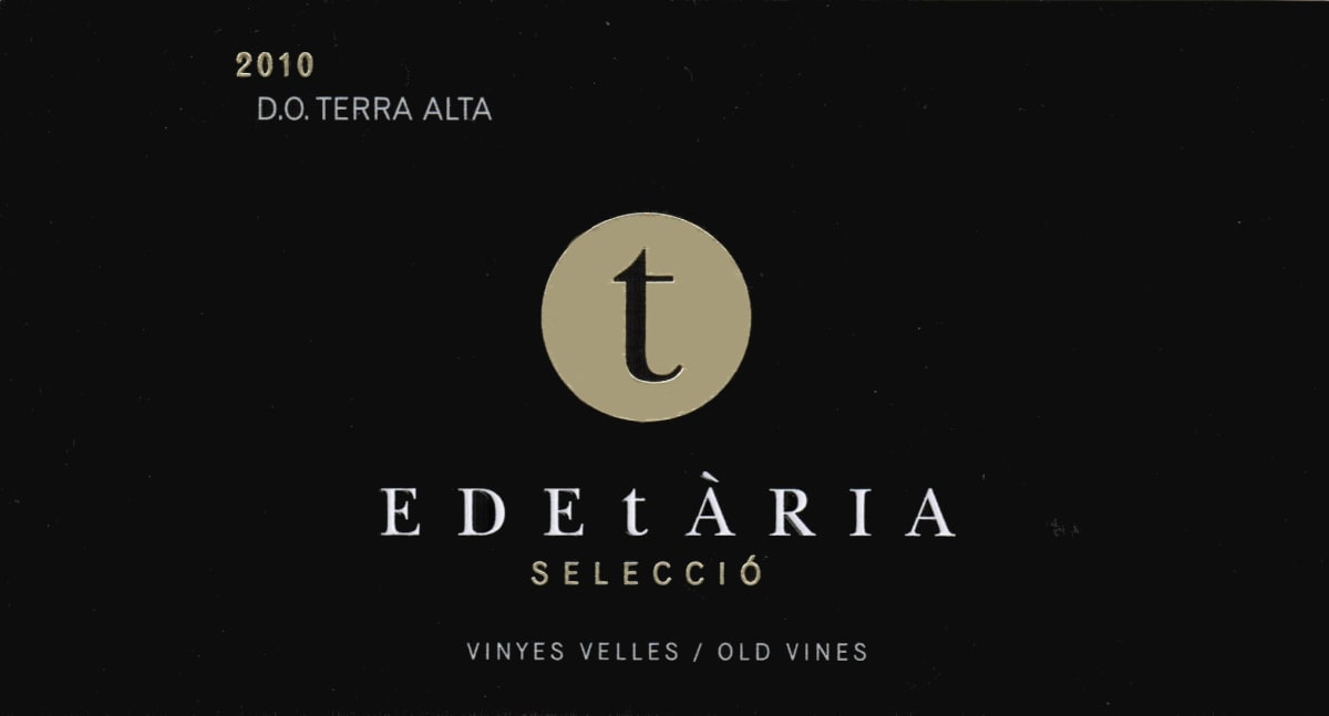 Bodegas Edetaria Seleccio Negre Vinyes Velles 2010 Front Label