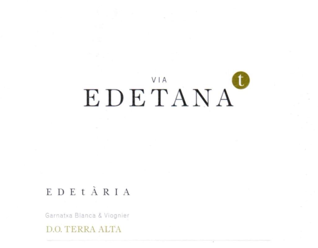 Bodegas Edetaria Edetaria Blanc 2013 Front Label
