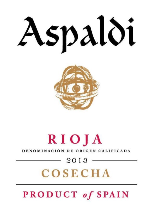Heredad Ugarte Aspaldi Cosecha 2013 Front Label