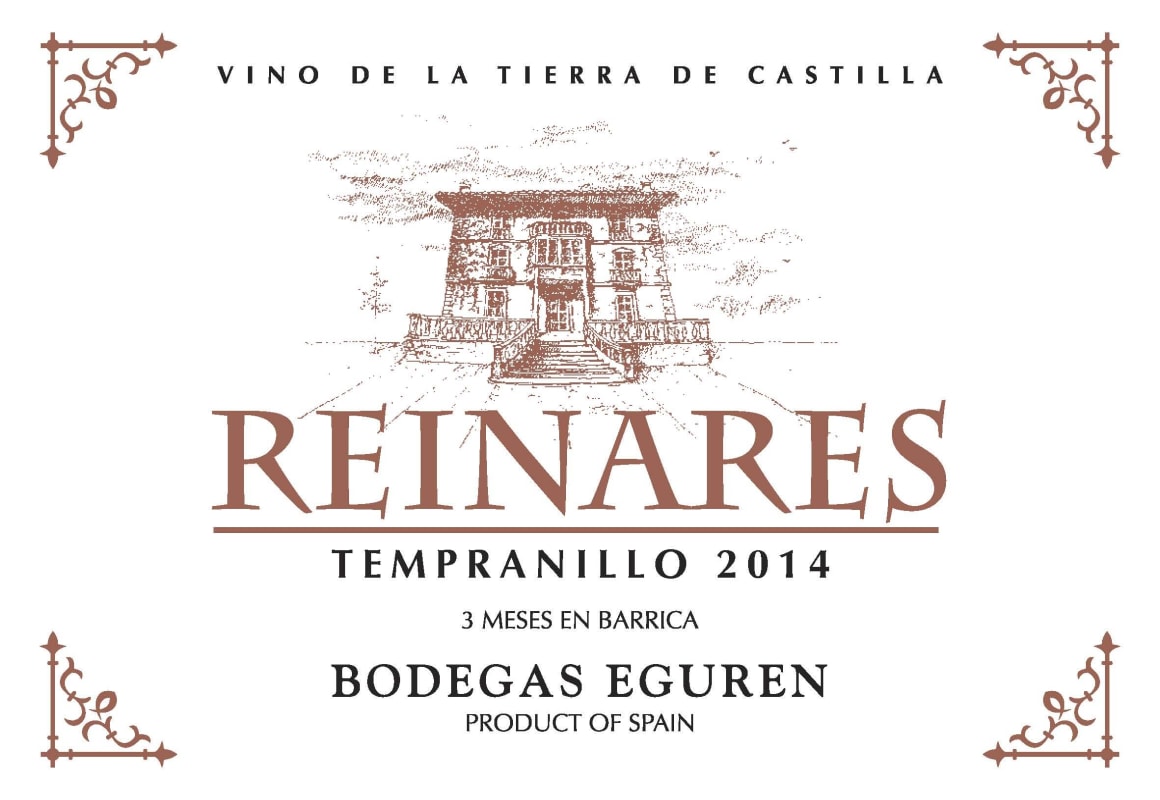 Heredad Ugarte Reinares Tinto Vino de Tierra 2014 Front Label