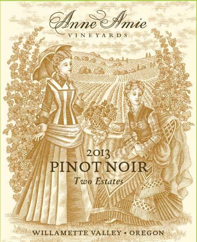 Anne Amie Two Estates Pinot Noir 2013 Front Label