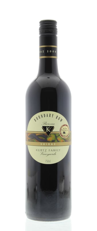 Kurtz Family Vineyards Boundary Row Shiraz 2006 Front Bottle Shot
