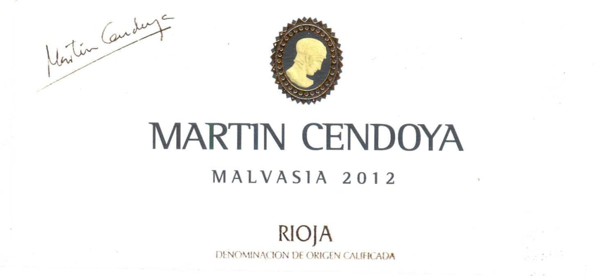 Heredad Ugarte Martin Cendoya Malvasia 2012 Front Label
