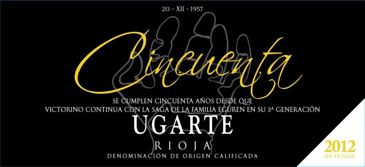 Heredad Ugarte Cincuenta 2012 Front Label