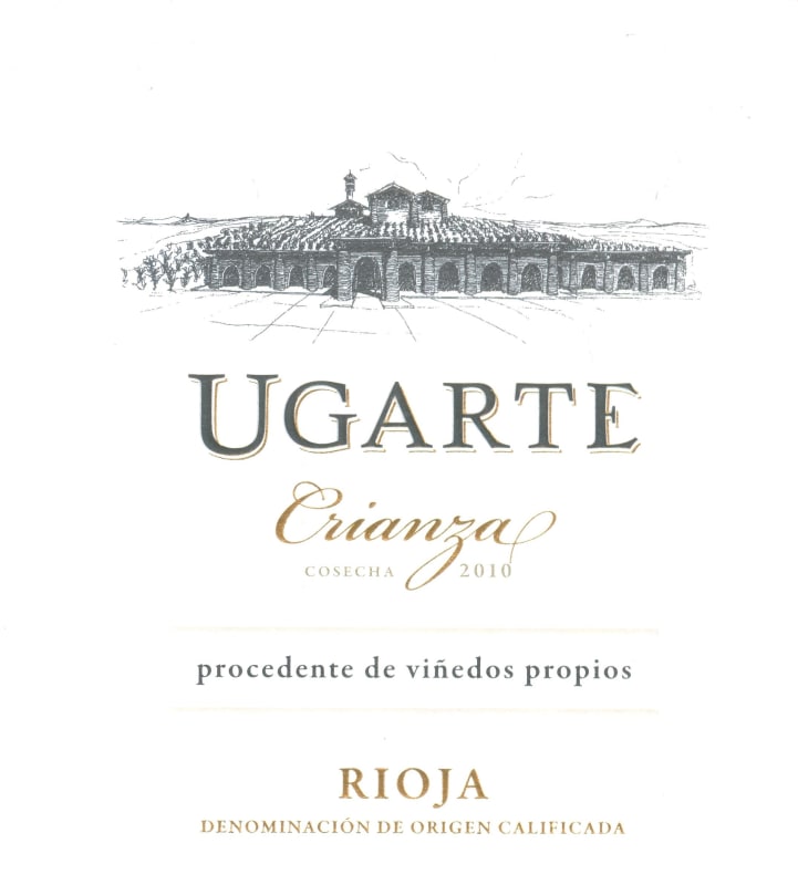 Heredad Ugarte Ugarte Crianza 2010 Front Label
