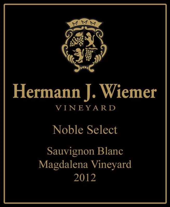 Hermann J. Wiemer Noble Select Magdalena Vineyard Sauvignon Blanc 2012 Front Label