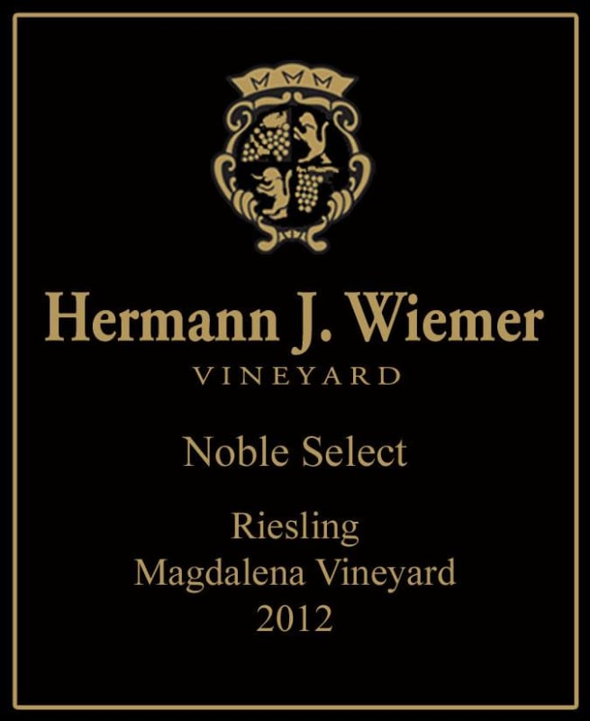 Hermann J. Wiemer Noble Select Magdalena Vineyard Riesling 2012 Front Label