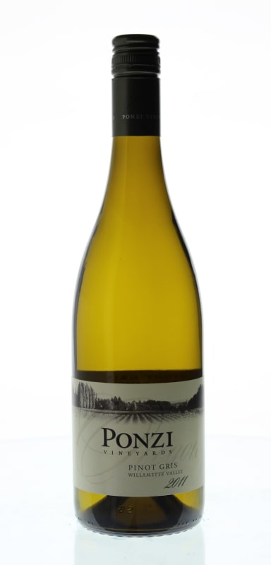 Ponzi Pinot Gris 2011 Front Bottle Shot