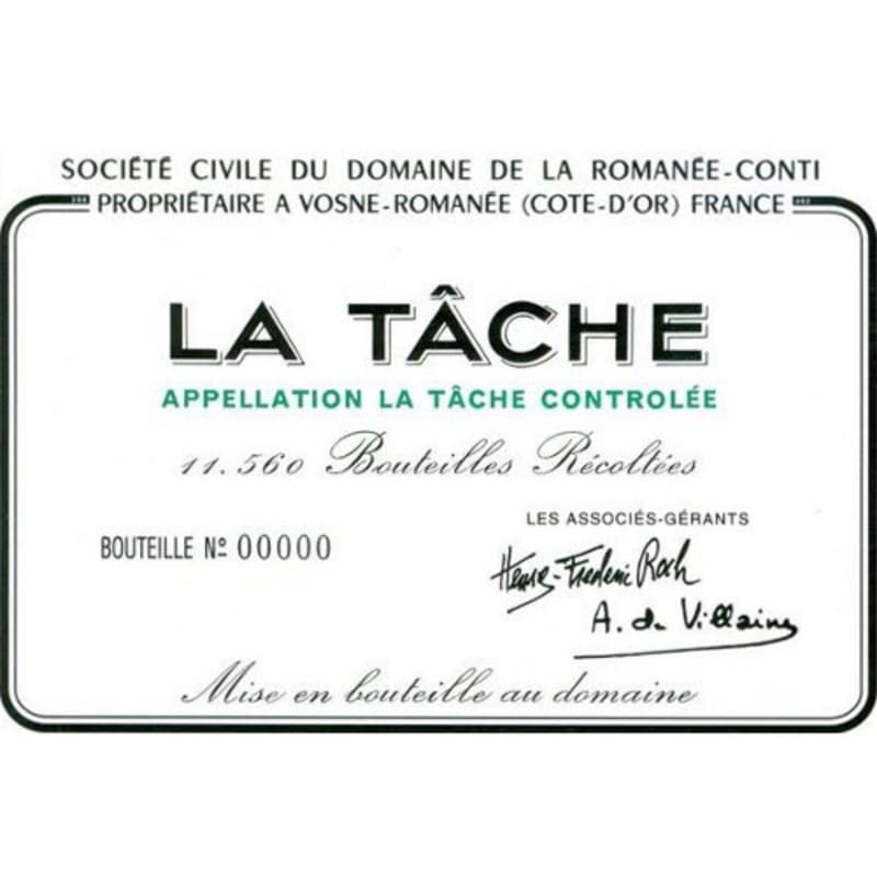 Domaine de la Romanee-Conti La Tache Grand Cru 2009 Front Label