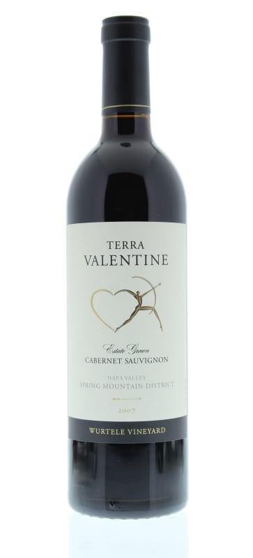 Terra Valentine Wurtele Vineyard Cabernet Sauvignon 2007 Front Bottle Shot