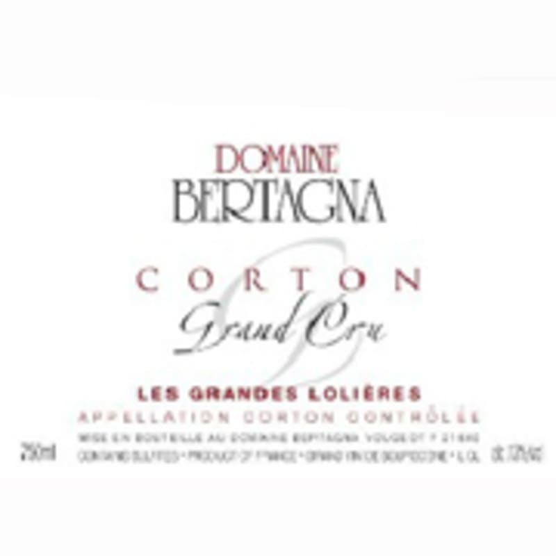 Domaine Bertagna Corton les Grandes Lolieres 2005 Front Label