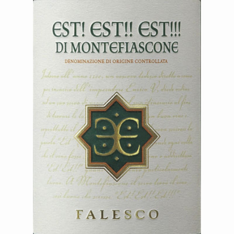 Falesco Est! Est! Est! 2011 Front Label