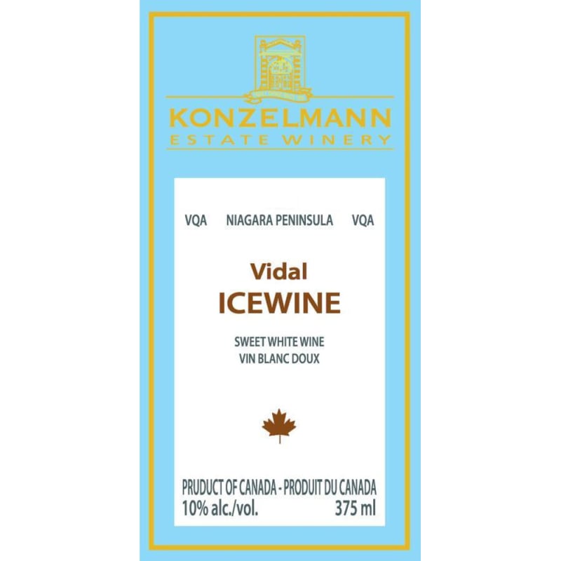 Konzelmann Vidal Ice Wine (375ML half-bottle) 2009 Front Label