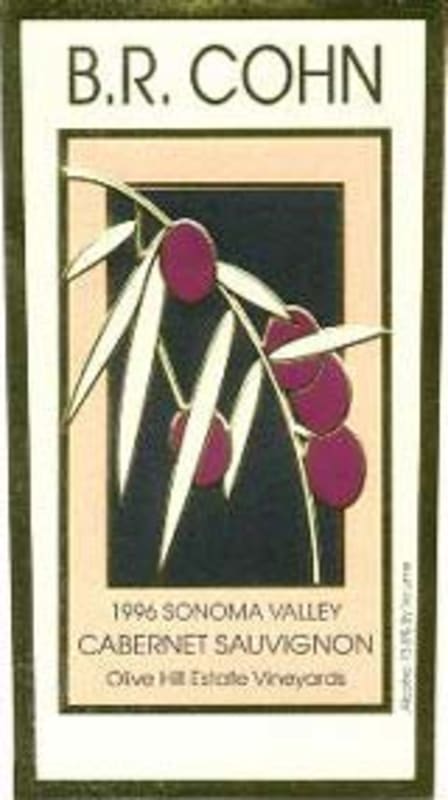 B.R. Cohn Olive Hill Estate Cabernet Sauvignon 1996 Front Label