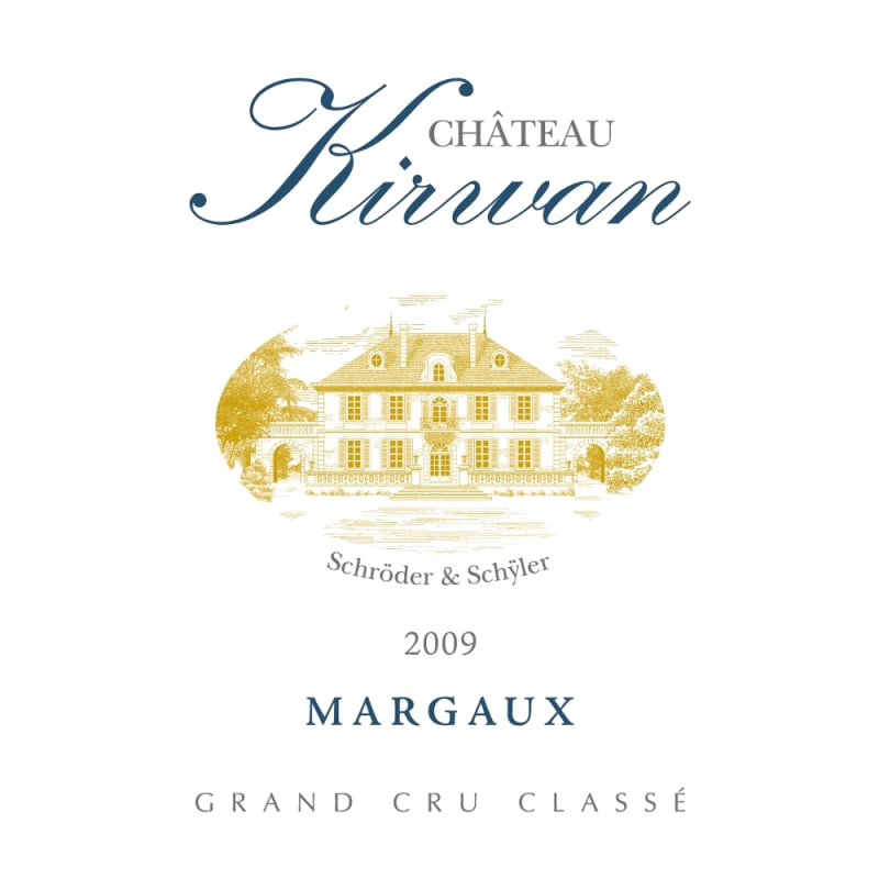 Chateau Kirwan 2009 Front Label