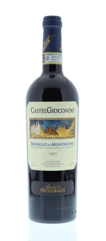Frescobaldi CastelGiocondo Brunello di Montalcino 2007 Front Bottle Shot