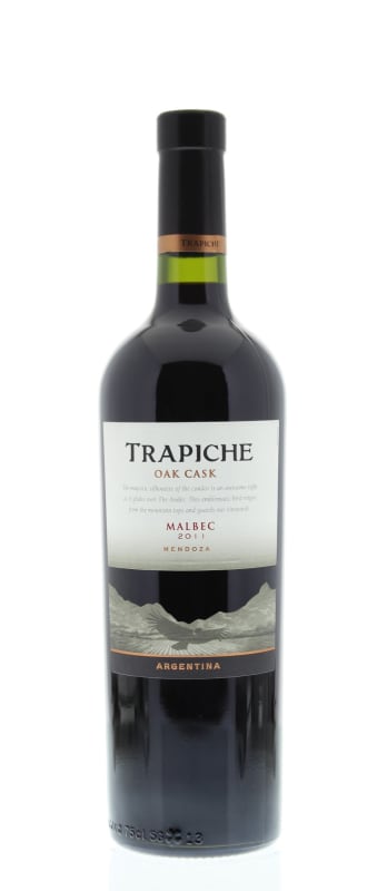 Trapiche Oak Cask Malbec 2011 Front Bottle Shot