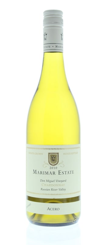 Marimar Estate Don Miguel Vineyard Acero Chardonnay 2010 Front Bottle Shot