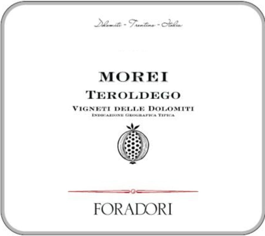 Foradori Morei Teroldego 2014 Front Label