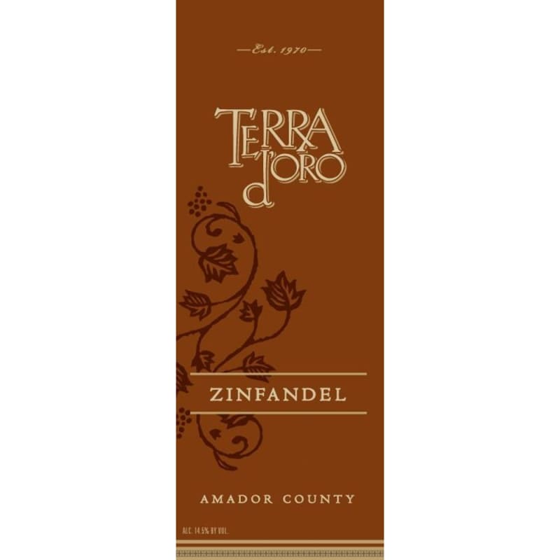 Terra d'Oro Zinfandel 2009 Front Label
