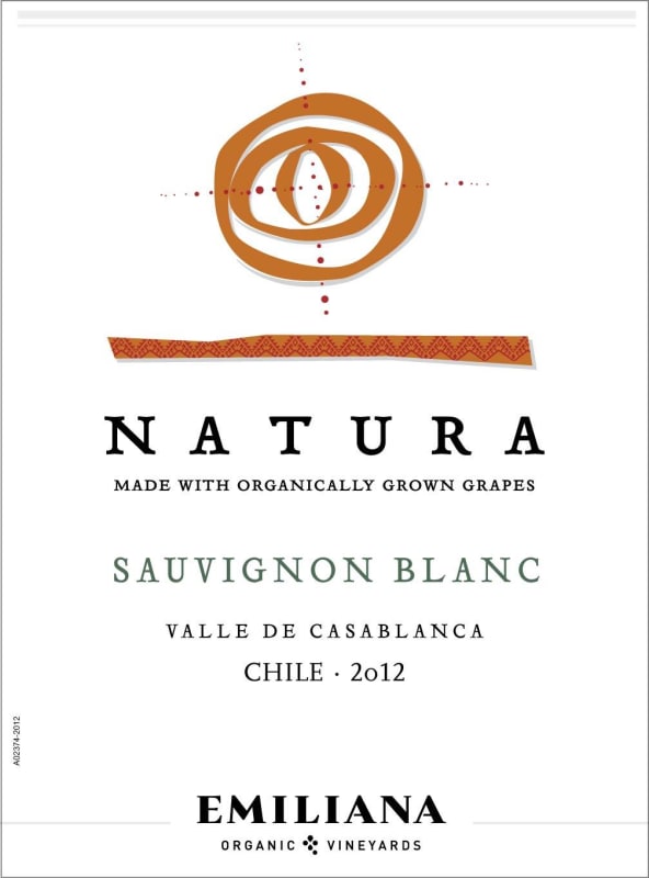 Natura Sauvignon Blanc 2012 Front Label