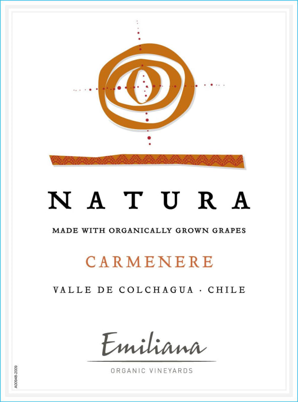 Natura Carmenere 2015 Front Label