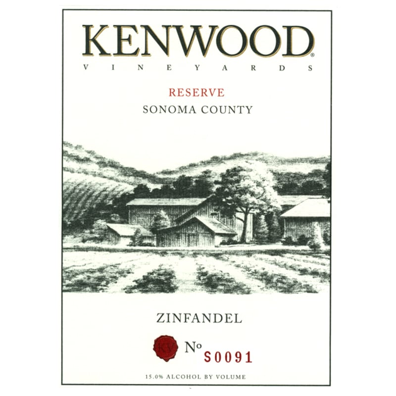 Kenwood Reserve Zinfandel 2009 Front Label
