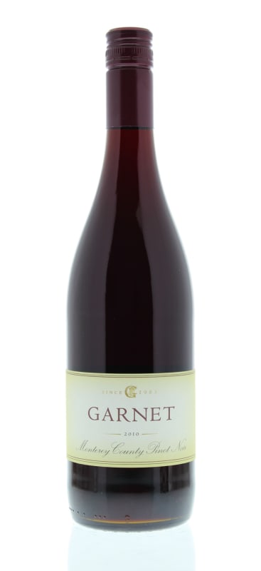Garnet Monterey Pinot Noir 2010 Front Bottle Shot
