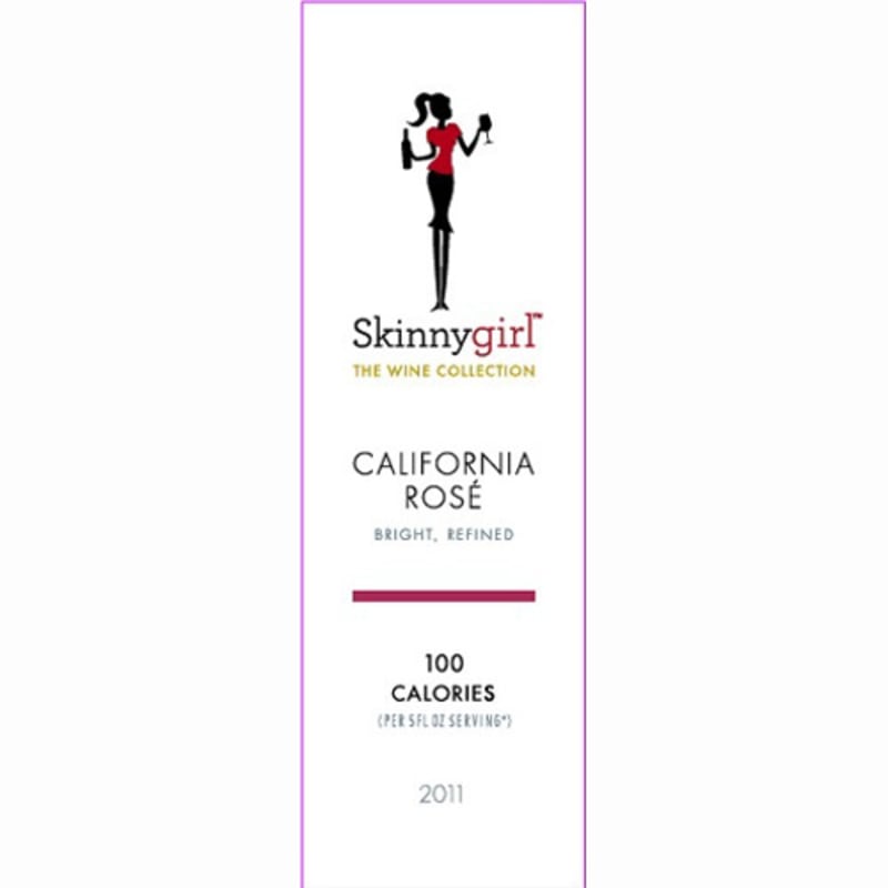 Skinnygirl California Rose Wine 2011 Front Label
