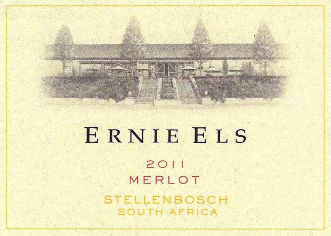 Ernie Els Merlot 2011 Front Label