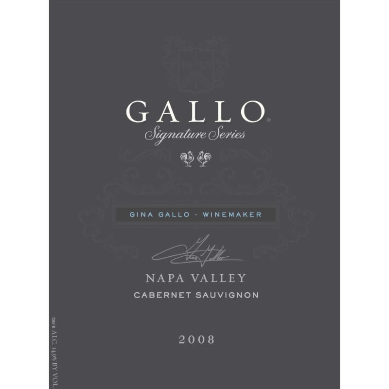 Gallo Signature Series Cabernet Sauvignon 2008 Front Label