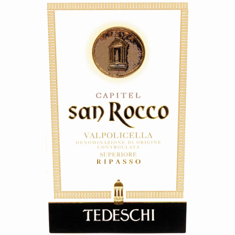 Tedeschi San Rocco Valpolicella Superiore Ripasso 2009 Front Label