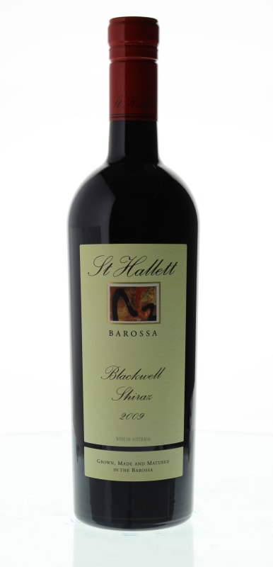St Hallett Blackwell Shiraz 2009 Front Bottle Shot