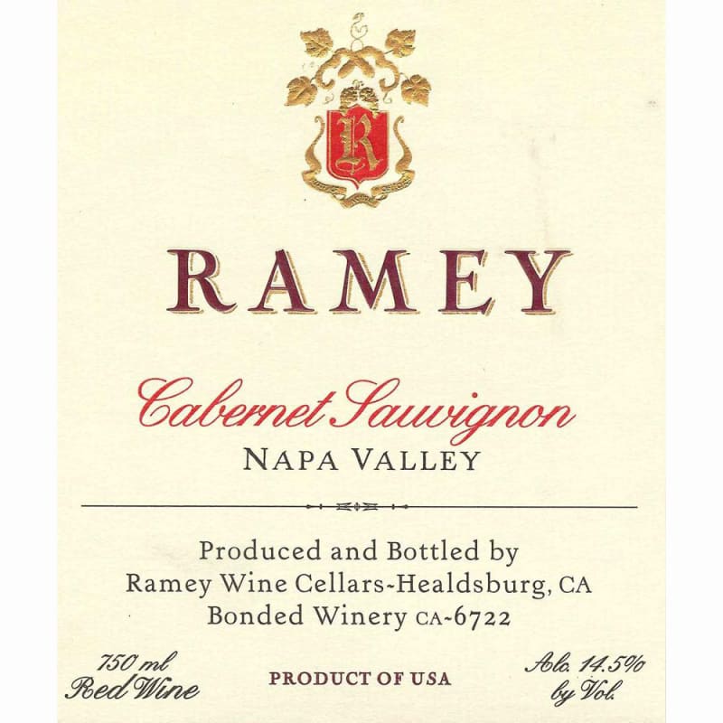 Ramey Cabernet Sauvignon 2009 Front Label