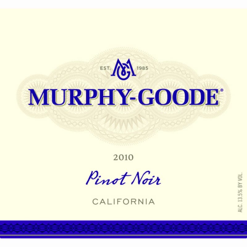 Murphy-Goode California Pinot Noir 2010 Front Label