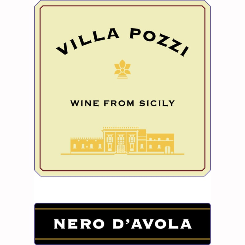 Villa Pozzi Nero d'Avola 2010 Front Label