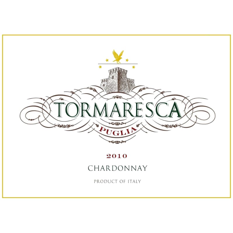 Tormaresca Chardonnay 2010 Front Label