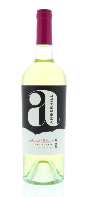 Amberhill Secret White Blend 2010 Front Bottle Shot