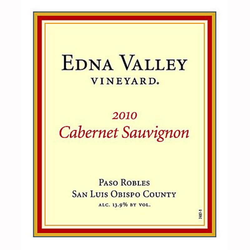 Edna Valley Vineyard Cabernet Sauvignon 2010 Front Label
